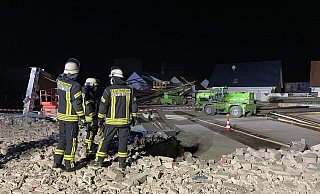 Der Mann hatte noch nach Einbruch der Dunkelheit an der Abrissstelle gearbeitet. - Peter Unger