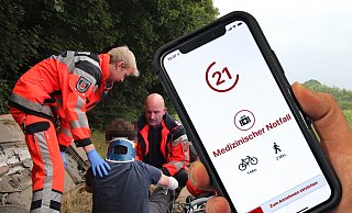 Mit Hilfe der Katretter-App sollen geschulte Ersthelfer in Notsituationen schnell vor Ort sein. - Martin Hostert, Bernhard Preuss