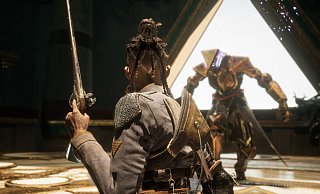 „Flintlock“ hat ein paar gute Ideen, eine davon: das Kampfsystem um eine Nah- und eine Fernkampfwaffe zu bauen, die wir gleichzeitig tragen. - A44 Games