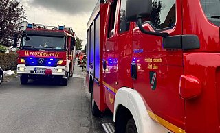 Auch die Feuerwehr war bei den Bergungsarbeiten im Einsatz. - Feuerwehr Löhne