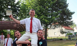 Stimmen die Mitglieder zu, ist Gebhard Bessmann der letzte Schützenkönig, der während eines Schützenfestes nach altem Konzept gekrönt wurde. Das war am 19. Juni diesen Jahres. Foto: Joe Cubick - Joe Cubick