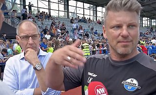 Cheftrainer Lukas Kwasniok gibt einen Einblick in die Kaderplanung zum Vorbereitungsstart des SC Paderborn. - Screenshot NW