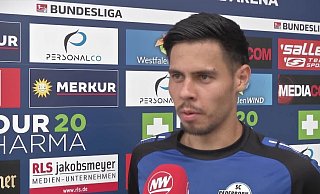 SCP-Spieler Raphael Obermair im Gespräch mit der "NW". - NW
