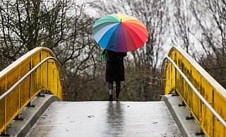 Regen und kurze Graupelgewitter bestimmen den Tag. - Friso Gentsch