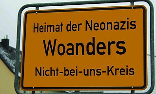 Die Mobile Beratung gegen Rechtsextremismus ermuntert, ein Zeichen gegen extrem rechte Ideologien zu setzen und der Öffentlichkeit zu signalisieren, dass rassistischen Äußerungen in der Nachbarschaft nicht geduldet werden. - LKS Bayern
