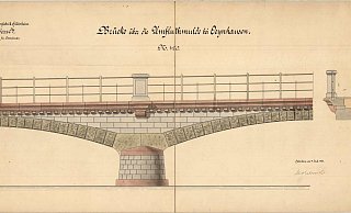Planzeichnungen der Flutmuldebrücke - Archiv Straßen NRW