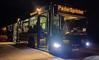 In Paderborn fahren über das Osterwochenende die Nachtbusse des Padersprinters. - Padersprinter