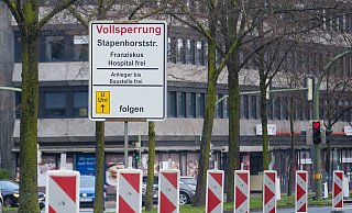 Die Bauarbeiten auf der Stapenhorststraße dauern bis zum Ende des Jahres. - Archiv: Andreas Zobe