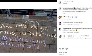 Ein Beispiel von alltäglicher sexueller Belästigung in Bielefeld. - Screenshot: Catcalls of Bielefeld / Instagram