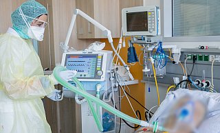In Bielefelder Krankenhäusern müssen aktuell keine Covid-19-Patienten beatmet werden. - Kai Senf