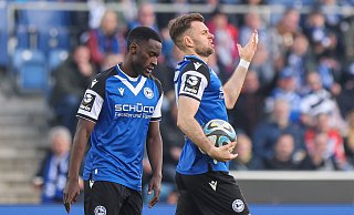 Arminia Bielefeld und der SC Verl trennen sich torlos. - Oliver Krato