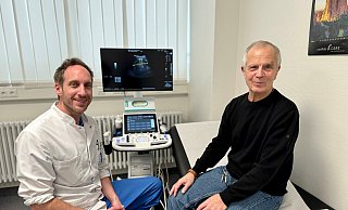 Professor Christian Meyer und Peter Kammann. - Kreiskliniken Herford-Bünde AöR