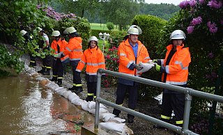 Bild aus dem Jahr 2016: Nach einem Starkregen musste die Feuerwehr zur "Alten Mühle" an der Bussche-Münch-Straße ausrücken. - Mareike Patock