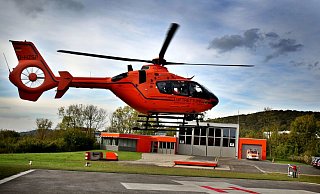 Rettungshubschrauber Christoph 13 landete in Rödinghausen. - Symbolfoto: Sarah Jonek