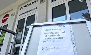 Das Wiesenbad ist bis 14 Uhr geschlossen. - Charlotte Mahncke