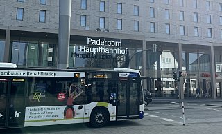 Die Bussteig-Situation am Paderborner Hauptbahnhof ändert sich am dem 5. März wieder. - Padersprinter