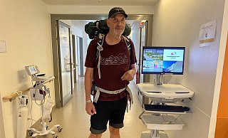 Dirk Strehl macht sich nach seinem Krankenhausaufenthalt wieder auf den Weg - Privat