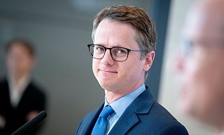 CDU-Chef Friedrich Merz will am Mittwoch den 45 Jahre alten Paderborner Politiker Carsten Linnemann als neuen Generalsekretär vorschlagen. - Kay Nietfeld