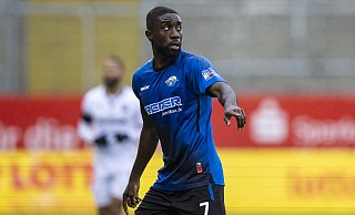 Beim 1:1 in Sandhausen absolvierte Prince Owusu im vergangenen Dezember seinen ersten und einzigen Startelf-Einsatz für den SC Paderborn. - picture alliance/dpa