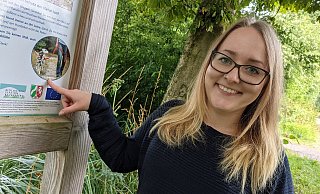Ann-Kathrin Nedderhoff vom Ordnungsamt möchte Hundehalter für die Thematik der Anleinpflicht sensibilisieren. - David Knapp