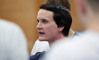 Jöllenbecks Trainer Jannik Nierste begleitete beim 24:24 gegen Isselhorst eine 16-minütige Sternstunde des TuS 97. - Peter Unger