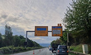 Der Verkehr in Richtung Porta Westfalica wird über die B65 abgeleitet. - Jan Henning Rogge