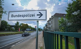 Seit September 2021 nutzt die Bundespolizei das Gelände der ehemaligen Catterick-Kaserne an der Detmolder Straße. - Sarah Jonek