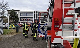 Die Feuerwehr ist aktuell an der Gesamtschule in Werther im Einsatz. - Anja Hanneforth