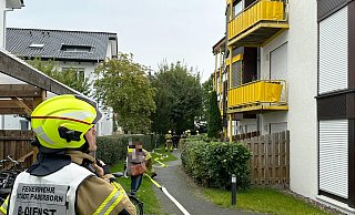 Der Einsatzort liegt im ersten Obergeschoss eines Mehrfamilienhauses an der Grevestraße. - Ralph Meyer