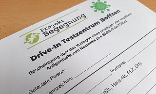 Das Drive-In-Testzentrum in Boffzen hat bereits seit Ende April geöffnet, Ende Mai folgte ein weiteres in Beverungen. Jetzt werden die Öffnungszeiten angepasst. - Projekt Begegnung