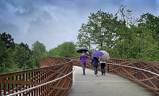 Wegen Arbeiten am Asphalt muss die neue Brücke über die B61 in Gütersloh nochmals gesperrt werden. - Andreas Frücht