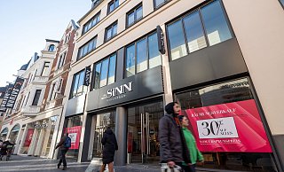 Das Modehaus „Sinn“ in Bielefeld schließt bald. Derzeit gibt es schon 30 % Rabatt. - Oliver Krato