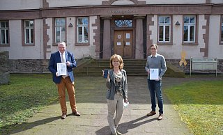 Daniel Hartmann (v. l.), Sabine Hasenbein und Benjamin Koch. - Stadt