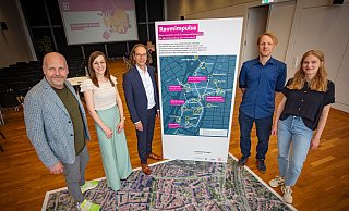 Diskutieren über die besten Ideen für die Stadt: Henner Zimmat, Desirée Lukowski, Marco Rieso, Sven Lohmeyer und Johanne Struck. - Mike-Dennis Mller / www.mdm.photo