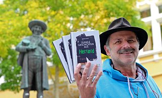 Stadtführer Mathias Polster hat "dunkle Geschichten" für ein neues Buch aufgeschrieben. Auch die Linnenbauer-Figur spielt eine Rolle. - Frank-Michael Kiel-Steinkamp