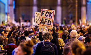 Wie in anderen Städten in Deutschland auch, kommt es nun auch in Bielefeld nun zu einer Demo als Reaktion auf die jüngsten Enthüllungen zur AfD. - Matthias Balk/dpa