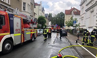 Feuerwehreinsatz im Bielefelder Westen. - Jürgen Mahncke