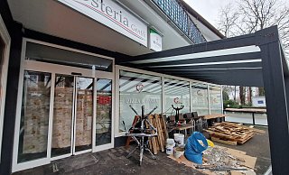 Die Osteria Gentili, die im Oktober 2022 in den Räumen des früheren Café Baier eröffnete, wird derzeit renoviert. - Uwe Pollmeier