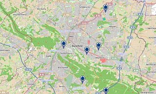 Hier schlugen die Täter in der vergangenen Woche zu. - Screenshot: Polizei Bielefeld