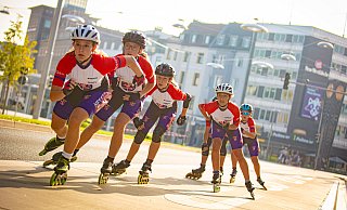Hochwertigen Sport und dazu viel Spaß - das bietet "Run & Roll City" 2024. - Mike-Dennis Müller