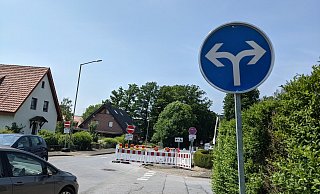 Vor der Baustelle an der Milchstraße sorgte dieses Straßenschild für Verwirrung. - David Knapp