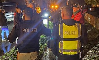 Die Polizei war bei dem "Aufmarsch" schnell vor Ort. - Benjamin Piel