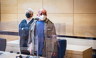 Der Angeklagte im Landgericht Bielefeld. - Mike-Dennis Mller / www.mdm.photo
