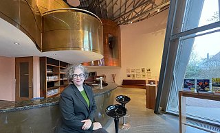 Marta-Direktorin Kathleen Rahn leitet das Museum seit Februar 2022. Sie möchte lieber heute als morgen einen neuen Pächter für das Marta-Café finden - aber es müsse auch passen, sagt sie. - Natalie Gottwald