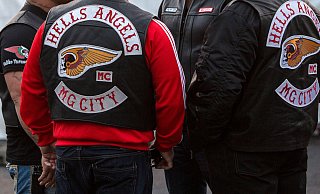 NRW - hier Mitglieder des Hells Angels-Charters "MG City" in Mönchengladbach - gilt als Rocker-Hotspot. - picture alliance / dpa