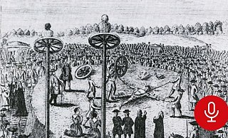 Im Mittelalter zählten Methoden wie das "Rädern", das in diesem historischen Holzschnitt gezeigt wird, zu den üblichen Arten der Hinrichtung. - Frank-Michael Kiel-Steinkamp