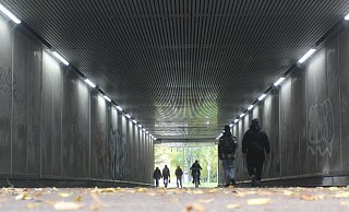 Der Tunnel in den Sültebusch ist laut Polizei erneut zum Schauplatz eines Raubes geworden. - Ulf Hanke