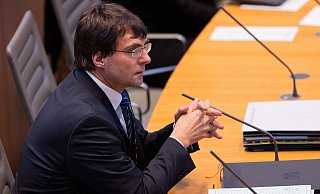NRW-Finanzminister Marcus Optendrenk (CDU) übte zu Beginn der Haushaltsdebatte Kritik am Kanzler. - Rolf Vennenbernd