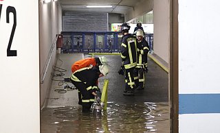 Der Regen am 26. August flutete das Städtische Parkhaus, mit längerfristigen Folgen. - Celina Allard
