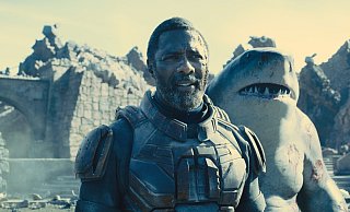 "The Suicide Squad" ist der erste Blockbuster-Flop der Kinosaison. Im Bild die Superschurken Bloodsport (Idris Elba, l.) und King Shark (Sylvester Stallone). - picture alliance / ZUMAPRESS.com